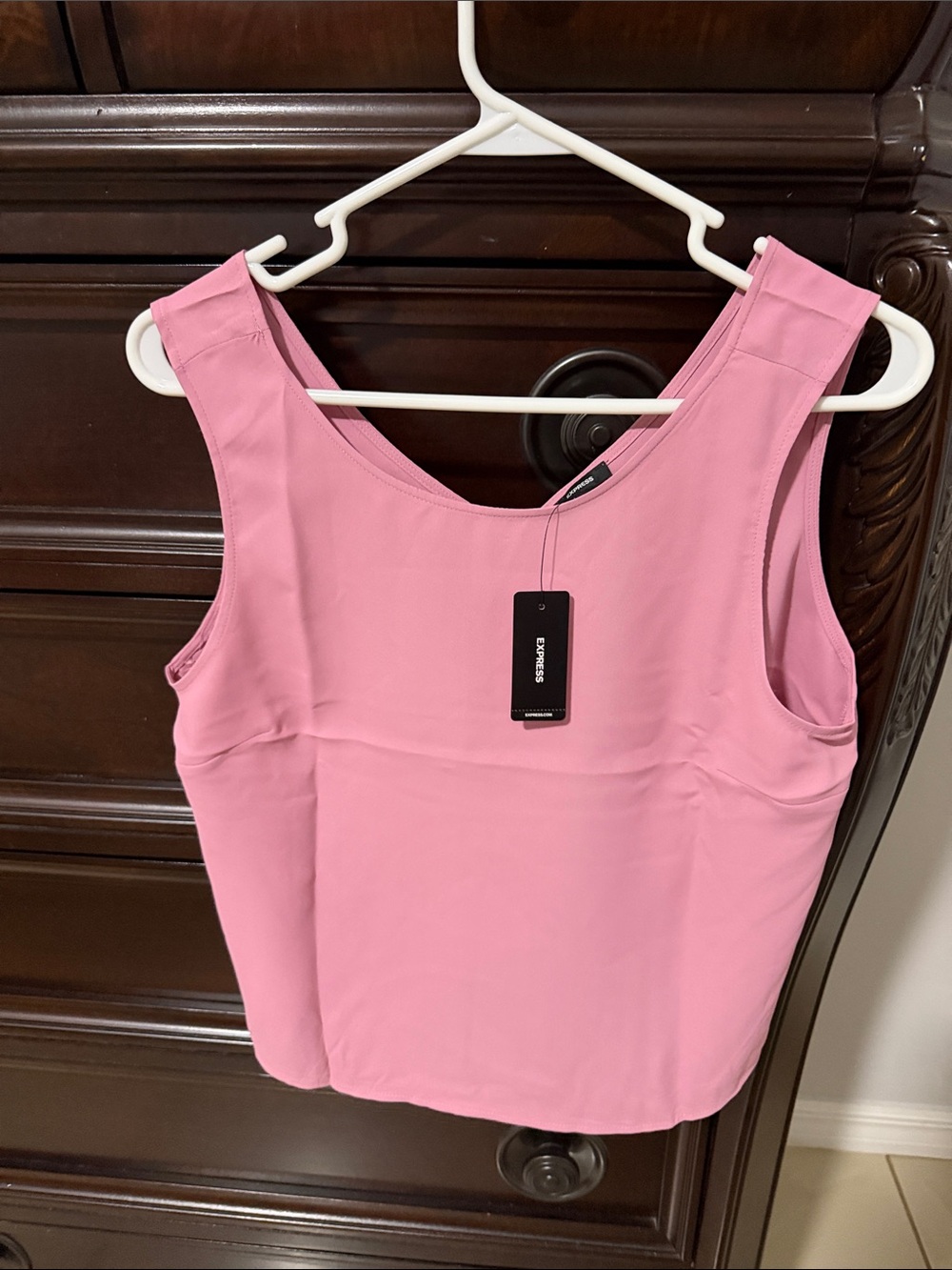 Express Pink Scoop Neck Tank Top